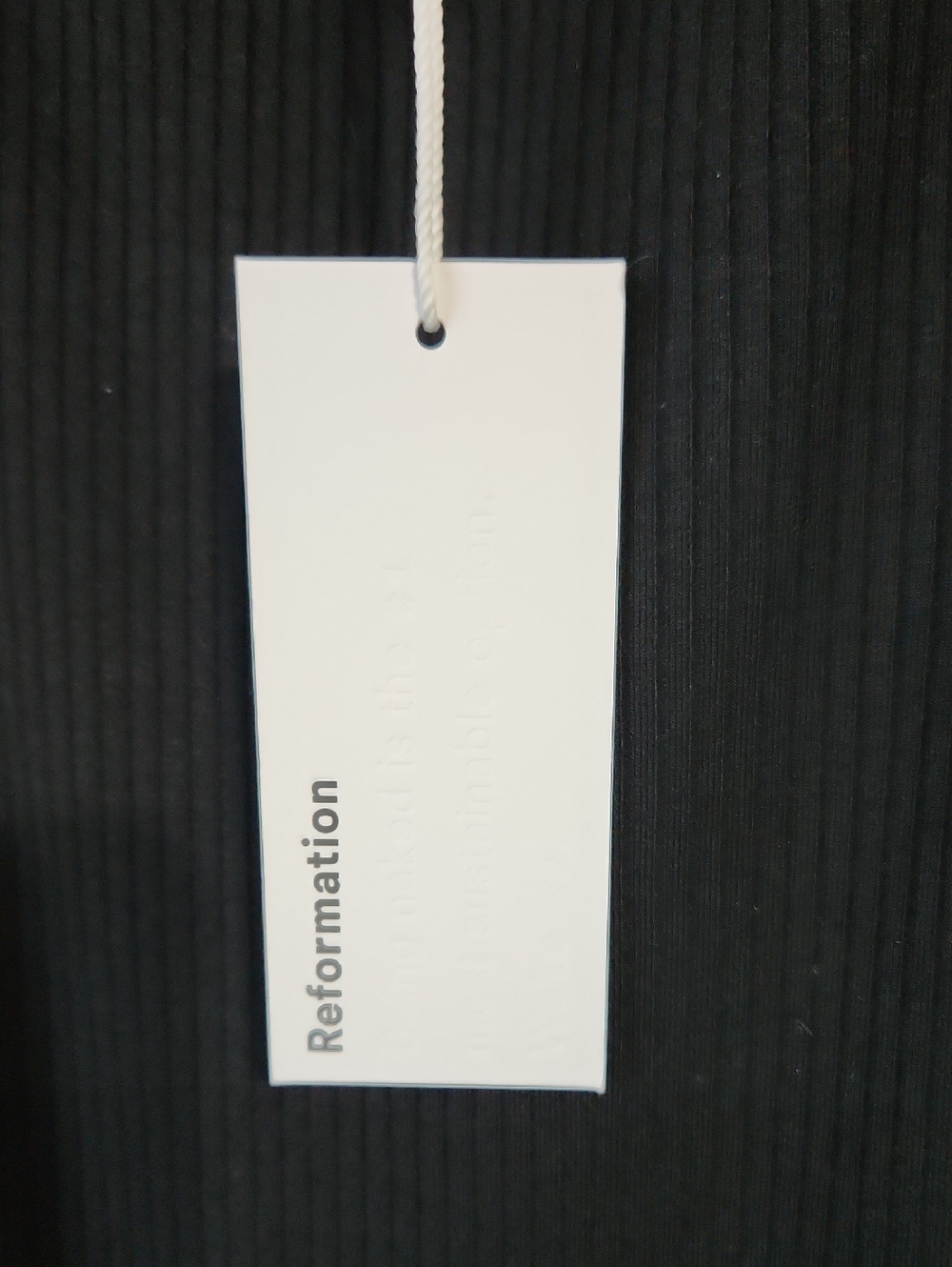 New Reformation Cosmo Maxi Knit Dress in Black Women's Size L - Picture 8 of 14